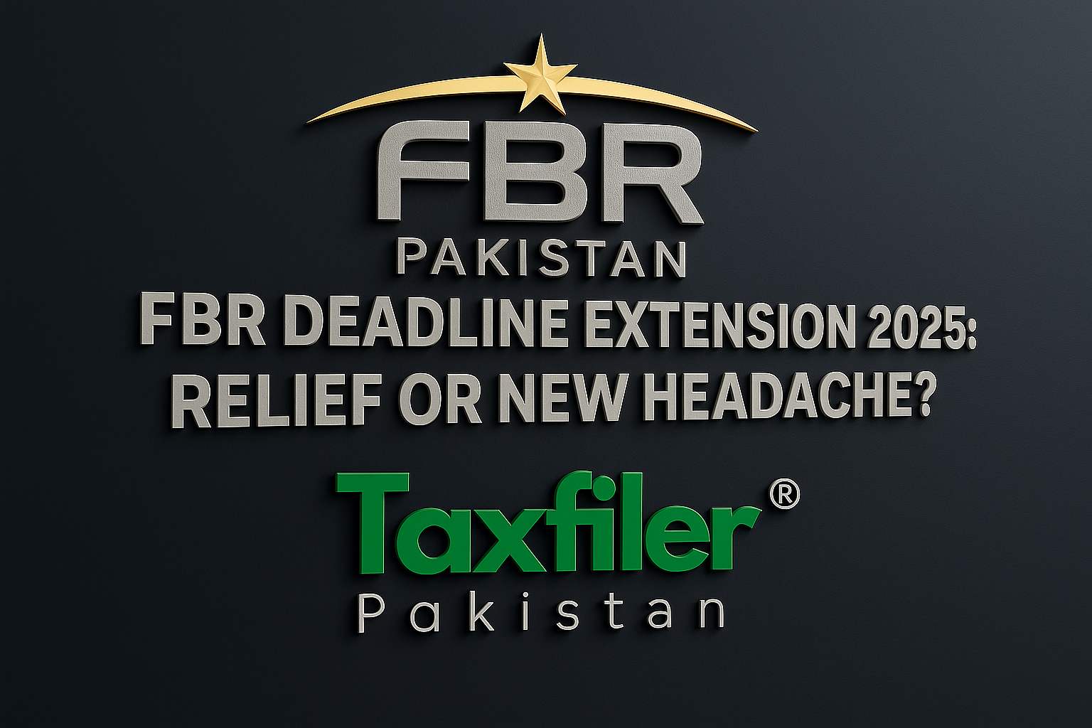 FBR Deadline Extension 2025. Relief or New Headache